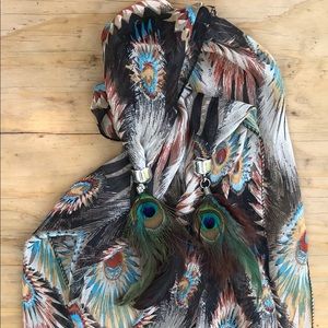 Peacock feather Scarf? Wrap?